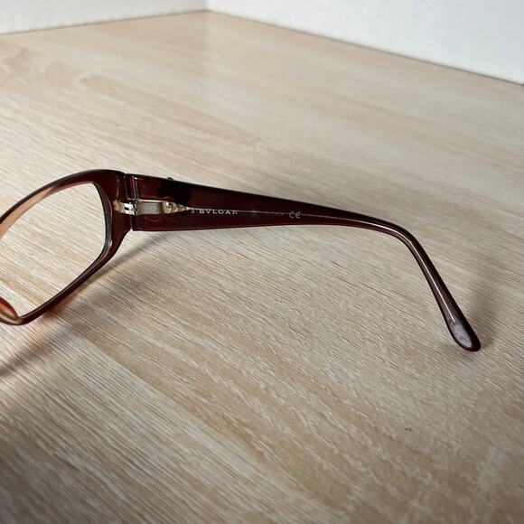 Bvlgari 466-B 822 Eyeglasses RARE! Purple Pink Flower Rhinestone 54-15-135 - Picture 7 of 9